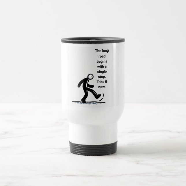 Caneca Térmica Start now – one step makes all the difference (Centro)
