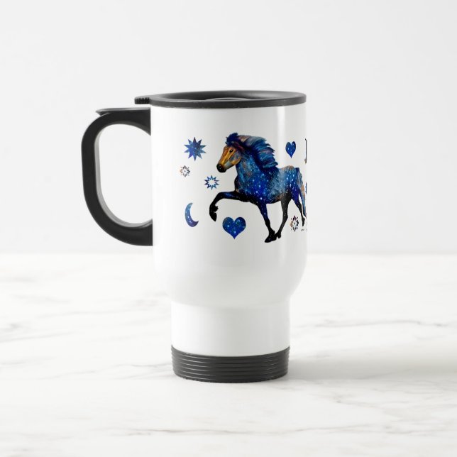 Caneca Térmica Stary Night Charismatic Tolice, cavalo islandês (Esquerda)