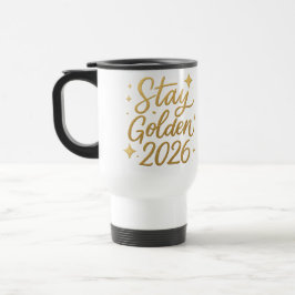 Caneca Térmica Stay Golden 2026 – Insulated Travel Mug