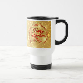 Caneca Térmica Sua Mensagem de Dia dos Namorados em Ouro