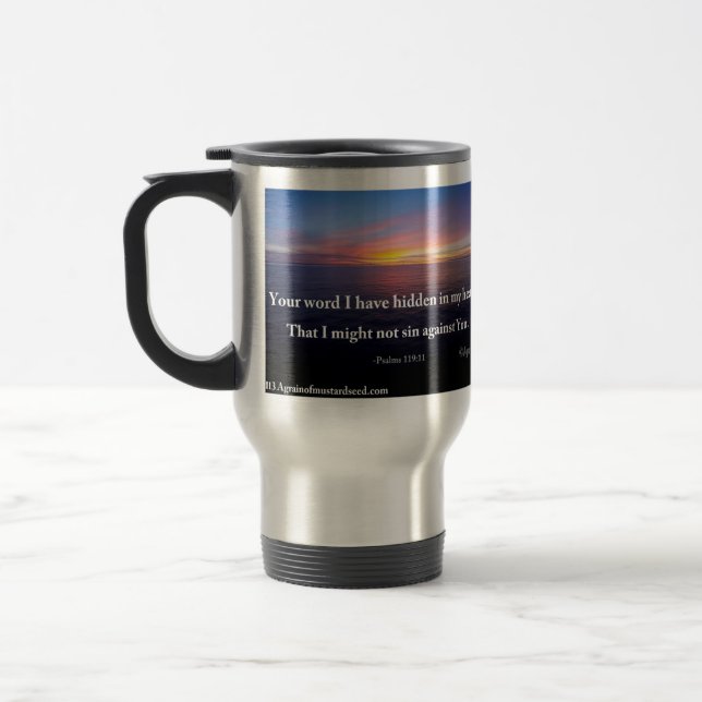 Caneca Térmica Sua Palavra que eu escondi (Esquerda)