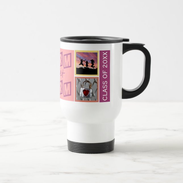 Caneca Térmica SUAS FOTOS, NOME E ANO, canções personalizadas de  (Direita)