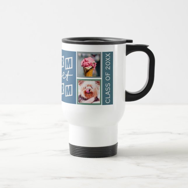 Caneca Térmica SUAS FOTOS, NOME E ANO, canções personalizadas de  (Direita)