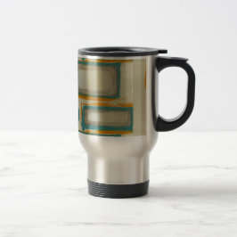 Caneca Térmica Suave e Ousado Abstrato Inspirado em Rothko