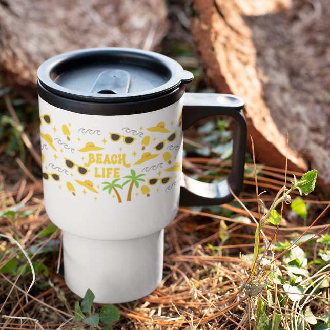 Caneca Térmica Sublimação da vida na praia (Criador carregado)
