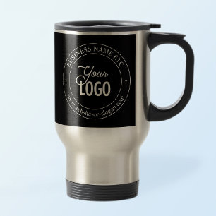 Caneca Térmica Substituição fácil do logotipo e texto personal