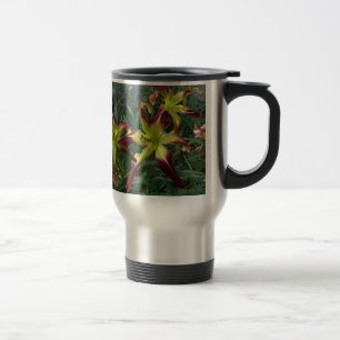 Caneca Térmica Suiças curiosas e escarlate de Pimpernel em uma