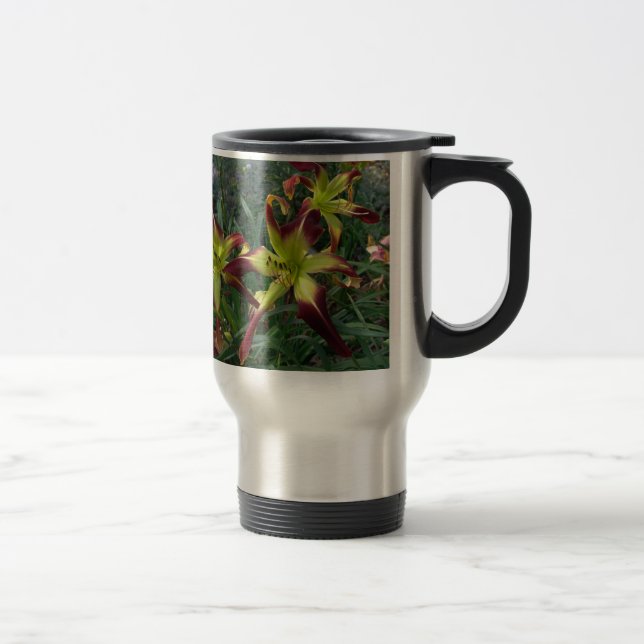 Caneca Térmica Suiças curiosas e escarlate de Pimpernel em uma (Direita)
