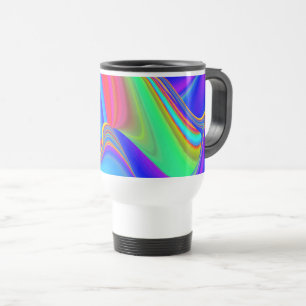 Caneca Térmica Summersense, Abstrato 3D Rainbowart