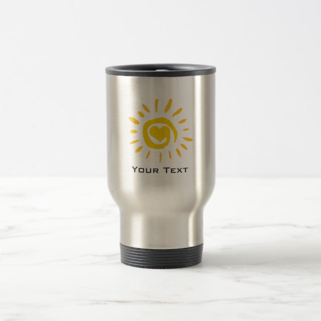 Caneca Térmica Sun; metal-olhar escovado (Centro)