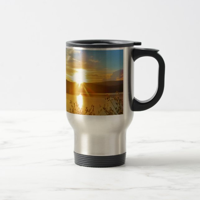 Caneca Térmica Sunset no lago de montanha (Direita)