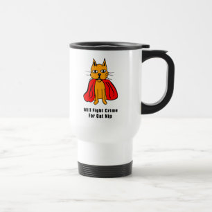 Caneca Térmica Super Cat Luta Contra Criminalidade para Apanhar (