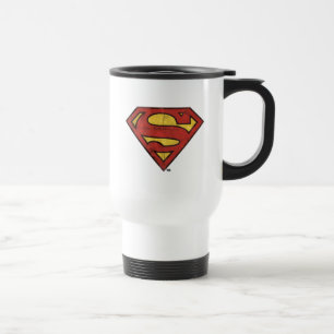 Caneca Térmica Super-Homem  Logotipo Grunge