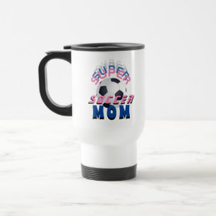 Caneca Térmica Super Mãe de Futebol Futebol Mãe Esportiva