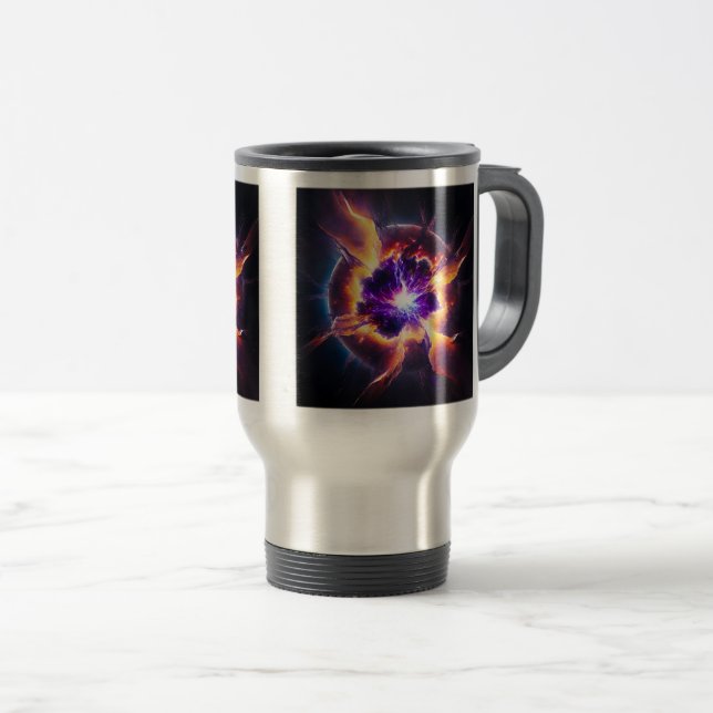 Caneca Térmica Supernova Viagem/Viagem ao trabalho Mug, 15 oz (Frente Esquerda)