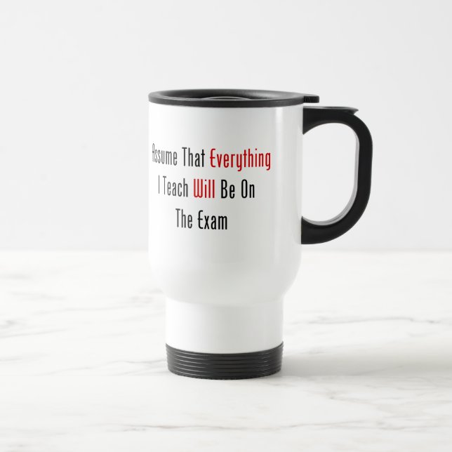 Caneca Térmica Supor que tudo estará no exame (Direita)