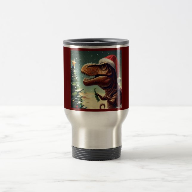 Caneca Térmica T-Rex Natal 4 (Centro)