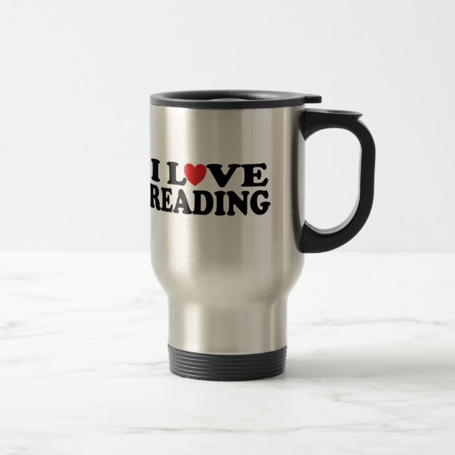 Caneca Térmica T-shirt bonito da leitura do amor de I (Direita)