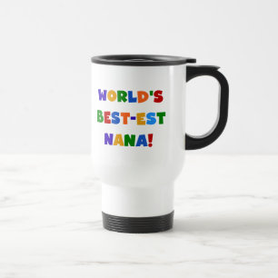 Caneca Térmica T-shirt brilhantes das cores do Melhor-est Nana do