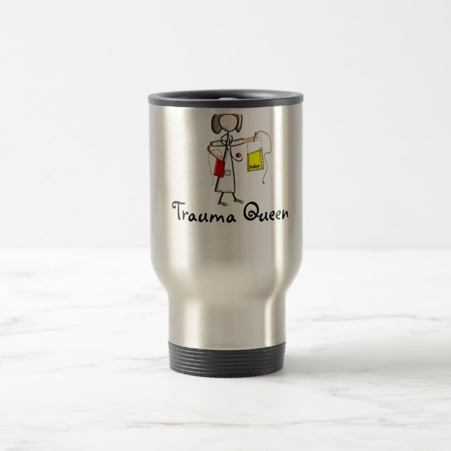 Caneca Térmica T-shirt e presentes da rainha traumatismo" da (Centro)