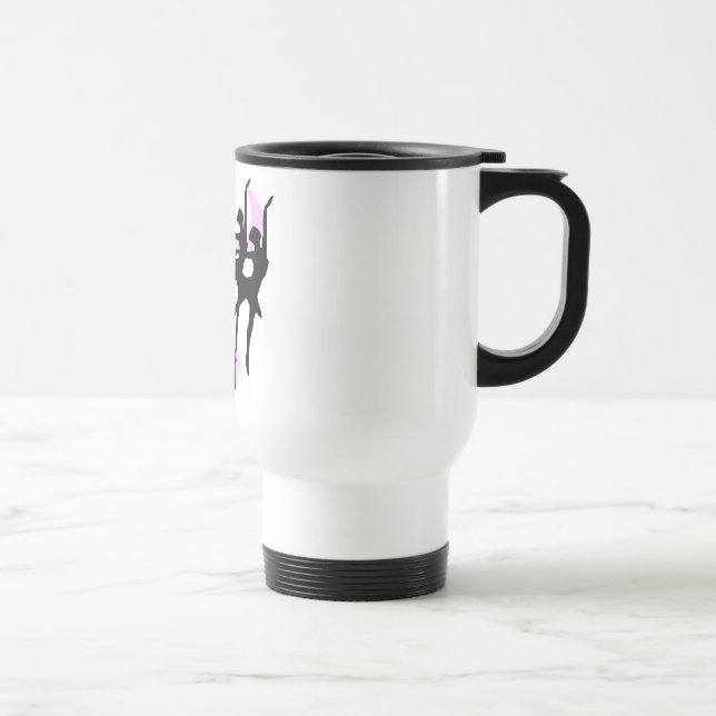 Caneca Térmica T-shirt e presentes do balé da silhueta (Direita)