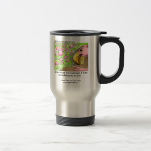 Caneca Térmica Tacke Flamingo Rosa Engraçada Canhão