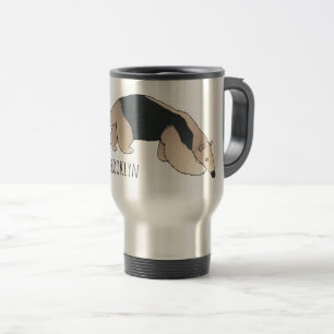 Caneca Térmica Tamandua ilustração de desenho animado