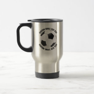 Caneca Térmica Tamanho Pequeno Texto Personalizado Futebol Custom