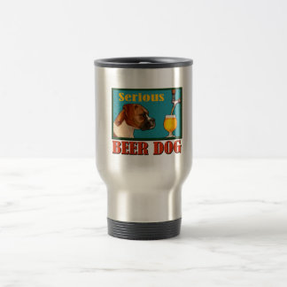 Caneca Térmica Tampa do Artesanato do Cachorro Retro Beer Seriame