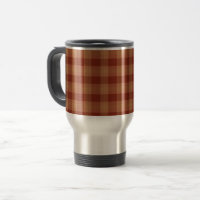 Tan Tartan Viagem/Viagem ao trabalho Mug