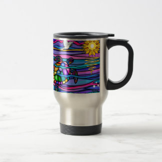 Caneca Térmica Tartaruga marinha (azul / rosa)