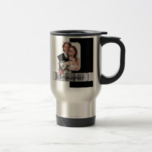 Caneca Térmica Tatuagem do crânio gótico