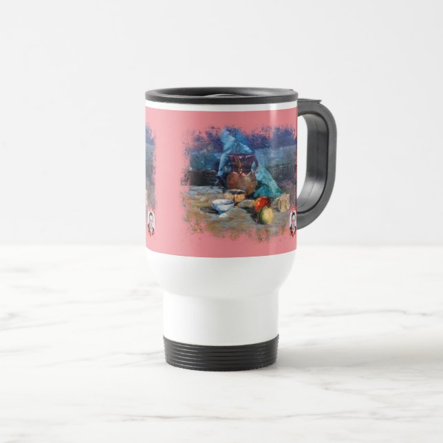 Caneca Térmica Taza De Viaje Bodegón a espátula (Frente Esquerda)