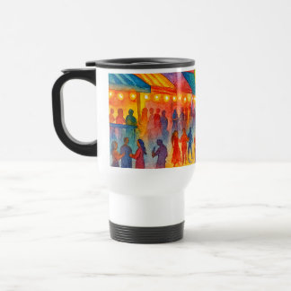 Caneca Térmica Taza de viaje fiesta en la playa en el centro 