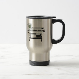 Caneca Térmica Teclado Amostrador Estilo Anos 80: Modelo 3D: Cane