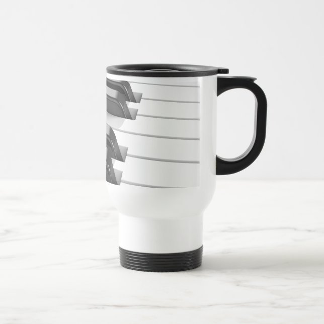 Caneca Térmica Teclado de piano (Direita)