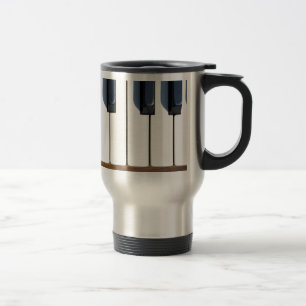 Caneca Térmica Teclas em um piano