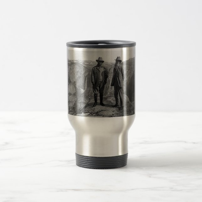 Caneca Térmica Teddy Roosevelt e John Muir em Yosemite (Centro)