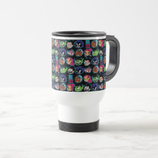 Caneca Térmica Teen Titans Go! | Padrão da cabeça dos Titans