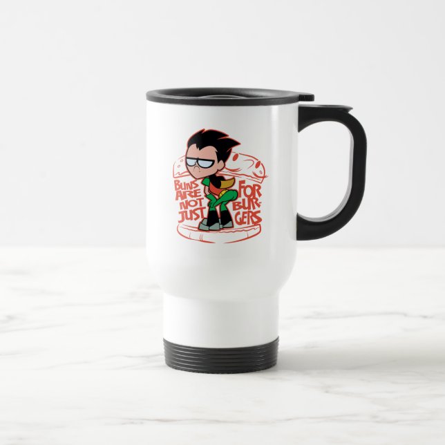 Caneca Térmica Teen Titans Go! | Robin Booty Scooty Buns (Direita)