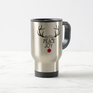 Caneca Térmica Tendências modernas das renas de Natal