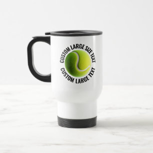 Caneca Térmica Tênis Branco Personalizado com Texto Grande