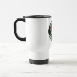 Caneca Térmica Terapia de Pesca de Rúcula Antiga Insígnia Retro