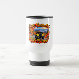 Caneca Térmica Terapia de Trilha de Outono de Yellow_Smoky Mt