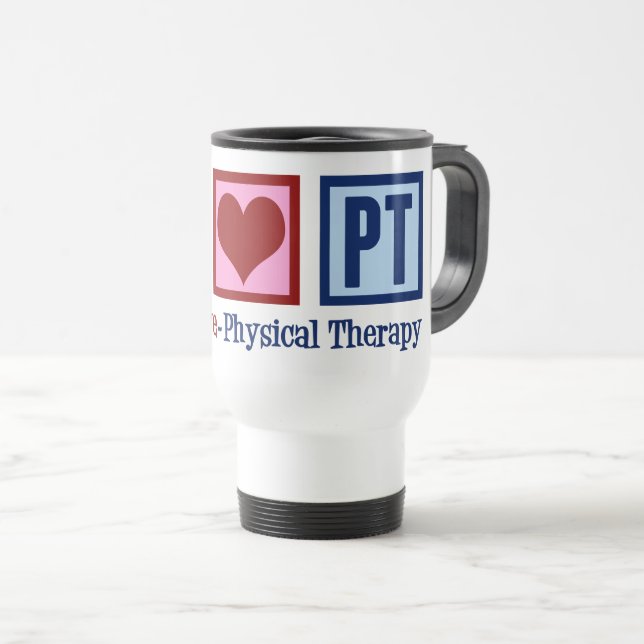 Caneca Térmica Terapia Física Paz Amor Terapia Física PT (Frente Esquerda)