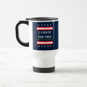Caneca Térmica Terra dos Livres Lar dos Valentes 4 de Julho