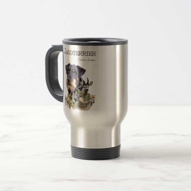 Caneca Térmica Terrier de Caça  (Frente Esquerda)