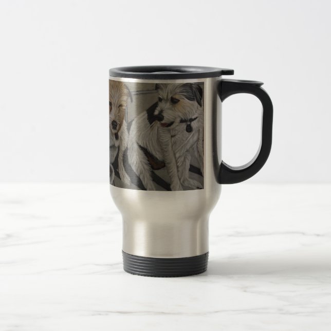Caneca Térmica Terrier de Jack Russell (Direita)
