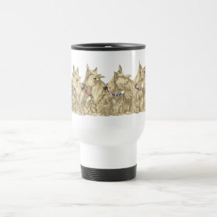 Caneca Térmica Terrier escoceses Wheaten patrióticos