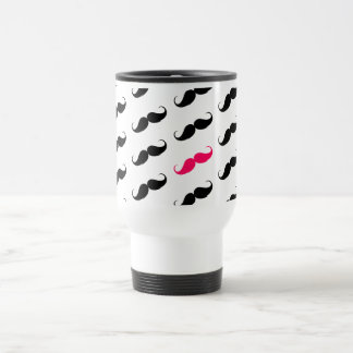 Caneca Térmica Teste padrão cor-de-rosa e preto feminino